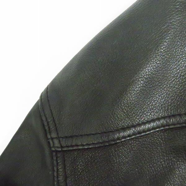 実際に弊社で買取させて頂いたBACKBONE/バックボーン ディアスキン ディアスキン シングル レザージャケット Mの画像 6枚目