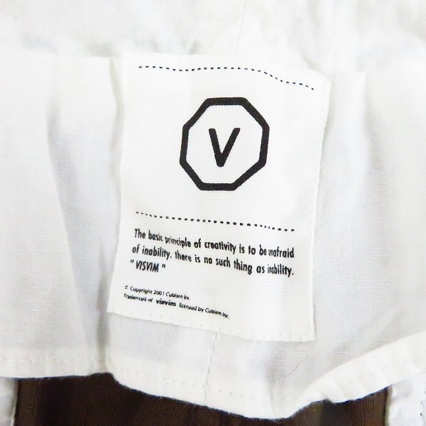 実際に弊社で買取させて頂いたvisvim/ビズビム コーデュロイ クロップドパンツ ブラウン/Sの画像 3枚目