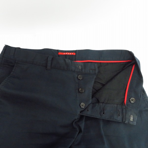 実際に弊社で買取させて頂いた【JPタグ】PRADA/プラダ ブルガリア製 コットンパンツ/50の画像 2枚目