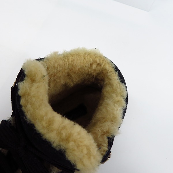 実際に弊社で買取させて頂いたJIMMY CHOO/ジミーチュウ ボアマウンテンスニーカー ハイカット/42の画像 4枚目