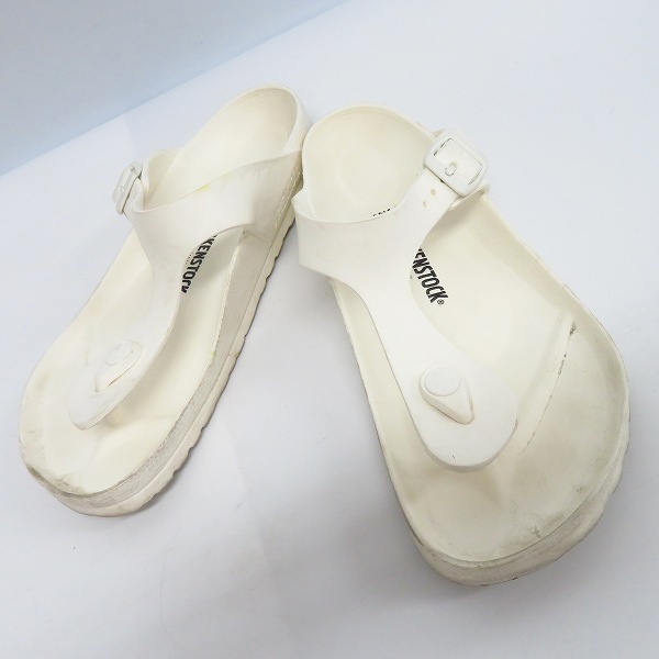 実際に弊社で買取させて頂いたBIRKENSTOCK/ビルケンシュトック サンダル ホワイト  25.0