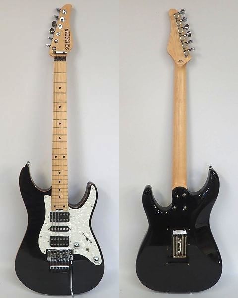 実際に弊社で買取させて頂いた★【美品】SCHECTER/シェクター SD-2-2X-AL See-Thru Black/M ギグケース付の画像 2枚目