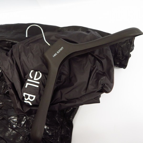 実際に弊社で買取させて頂いたNeil Barrett/ニールバレット BUFFALO LEATHER/バッファローレザー シワ加工 M-65 ジャケット/ライダース XXSの画像 8枚目