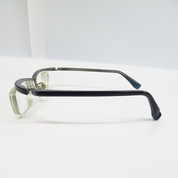実際に弊社で買取させて頂いた999.9/フォーナインズ 度入り メガネフレーム ハーフリム M-902の画像 2枚目