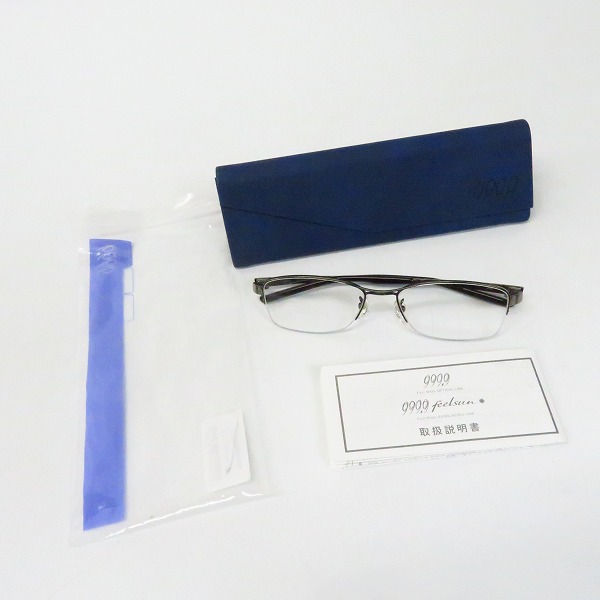 実際に弊社で買取させて頂いた999.9/フォーナインズ TITANIUM/チタン METAL FRAME/メタルフレーム 眼鏡/メガネ S-861Tの画像 7枚目