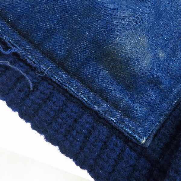 実際に弊社で買取させて頂いたBLUE BLUE/ブルーブルー ポケットペイント加工 ニットジャケット size：2の画像 7枚目