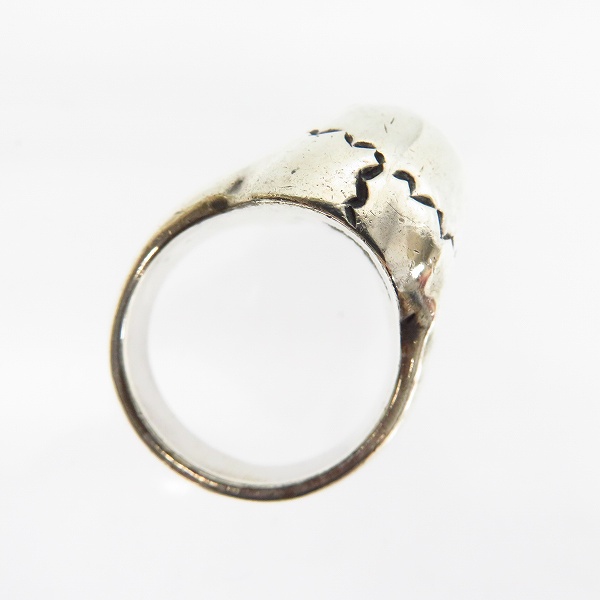 実際に弊社で買取させて頂いたSTANLEY GUESS/スタンリーゲス エクストララージスカルリング 21号の画像 5枚目