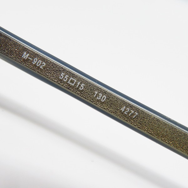 実際に弊社で買取させて頂いた999.9/フォーナインズ 度入り メガネフレーム ハーフリム M-902の画像 4枚目