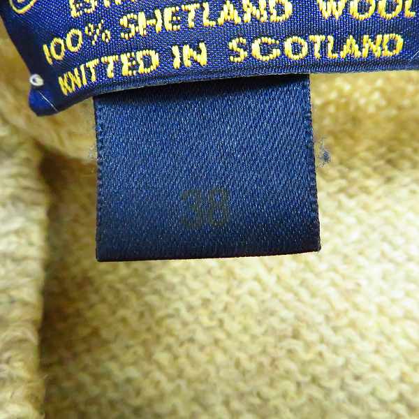 実際に弊社で買取させて頂いたBROOKS BROTHERS/ブルックスブラザーズ シェトランドウール ニットセーター 38の画像 5枚目