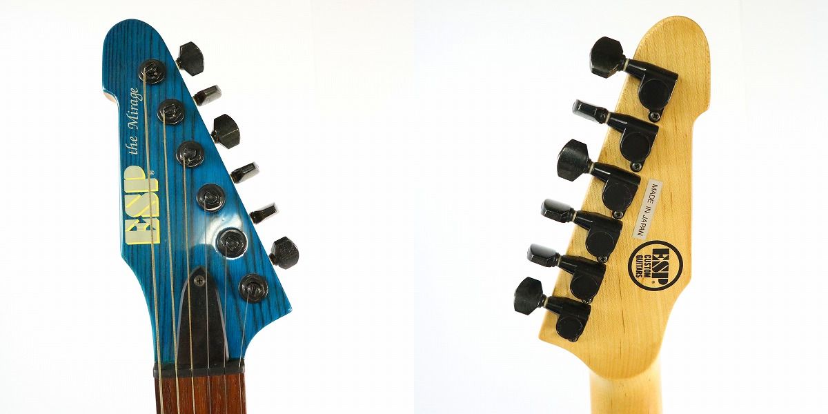 実際に弊社で買取させて頂いた★ESP/イーエスピー the mirage ディンキータイプ S-S-H エレキギター ソフトケース付きの画像 3枚目