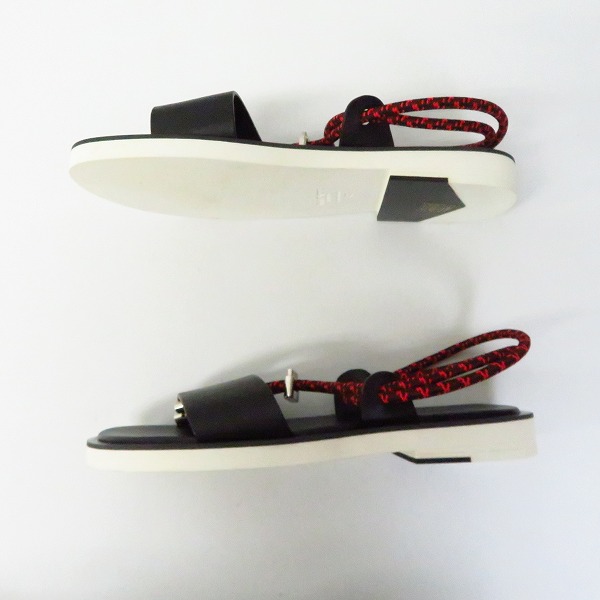 実際に弊社で買取させて頂いたJimmy Choo/ジミーチュウ 19AW ATO コードストラップサンダル 42の画像 3枚目