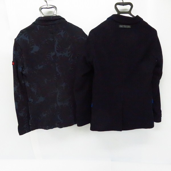 実際に弊社で買取させて頂いたARMANI JEANS/アルマーニジーンズ 2B ジャケット ストライプ柄/ボタニカル柄 XS/44  2点セットの画像 1枚目