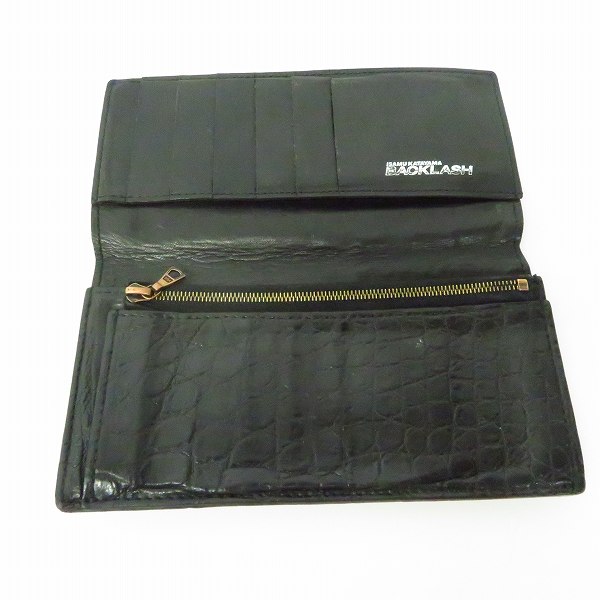 実際に弊社で買取させて頂いたBACKLASH/バックラッシュ オイルクロコ 長財布/ロングウォレットの画像 3枚目