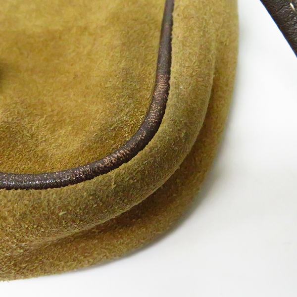 実際に弊社で買取させて頂いたLOEWE/ロエベ スウェードレザー ロゴ入り ミニショルダーバッグの画像 7枚目