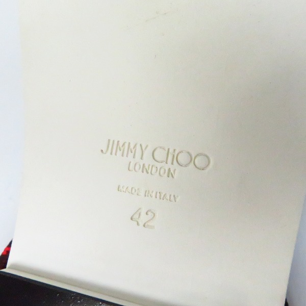 実際に弊社で買取させて頂いたJimmy Choo/ジミーチュウ 19AW ATO コードストラップサンダル 42の画像 5枚目