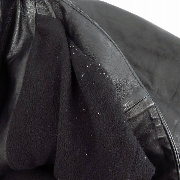 実際に弊社で買取させて頂いたELMUT LANG/ヘルムート ラング フーディー レザージャケット/Sの画像 4枚目