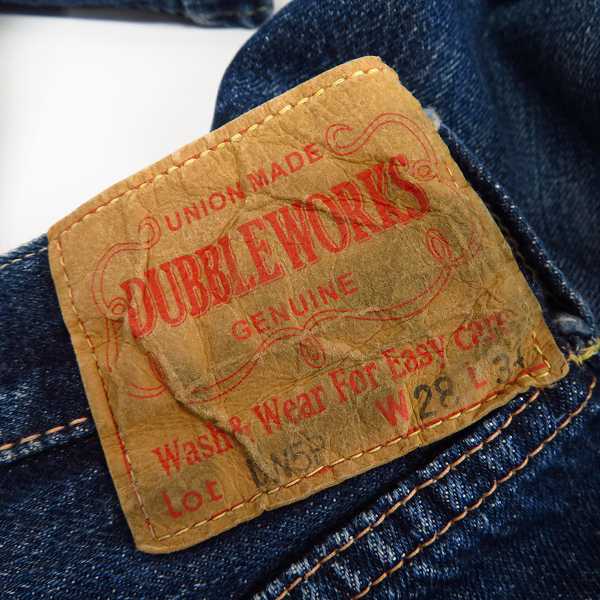 実際に弊社で買取させて頂いたDUBBLEWORKS/ダブルワークス WAREHOUSE/ウエアハウス デニムパンツ DW5R Size：28の画像 2枚目