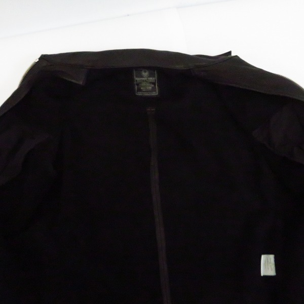 実際に弊社で買取させて頂いたBACKBONE/バックボーン ディアスキン ディアスキン シングル レザージャケット Mの画像 8枚目