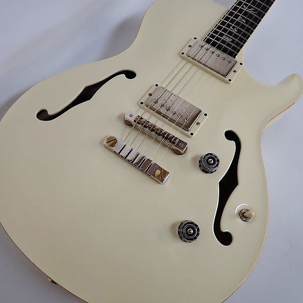 実際に弊社で買取させて頂いた★PRS Paul Reed Smith/ポールリードスミス JA-15 Antique White フルアコ 2011年製 ハードケース付の画像 4枚目