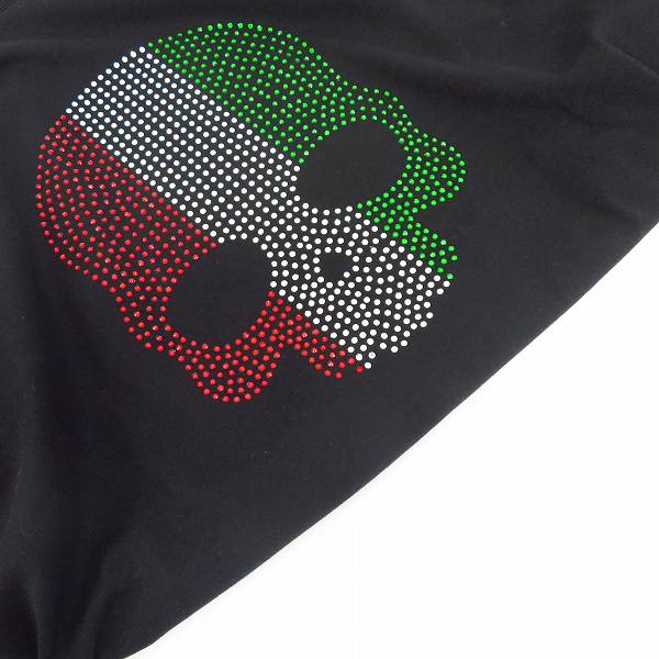 実際に弊社で買取させて頂いたHYDROGEN/ハイドロゲン スカルスタッズ ハーフスリーブ Tシャツ XLの画像 6枚目