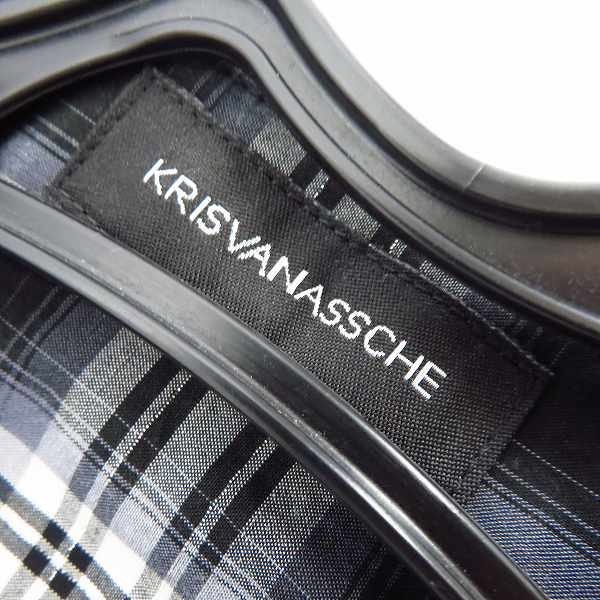 実際に弊社で買取させて頂いたKRIS VAN ASSCHE/クリスヴァンアッシュ チェックシャツ/長袖シャツ 46/2点セットの画像 2枚目