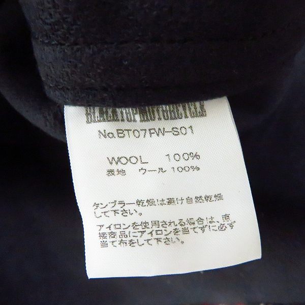 実際に弊社で買取させて頂いたBLACKTOPMOTORCYCLE/ブラックトップモーターサイクル  WIND STOPPER 長袖 シャツジャケット Mの画像 3枚目