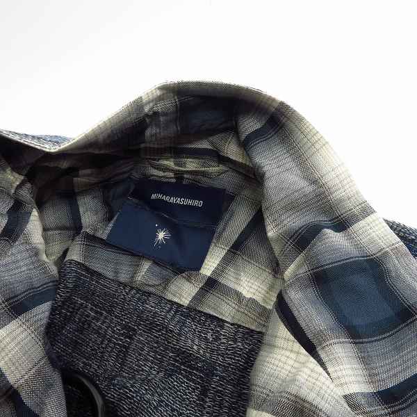 実際に弊社で買取させて頂いたMIHARA YASUHIRO/ミハラヤスヒロ チェック柄 ロングカーディガン 71091178/48の画像 4枚目