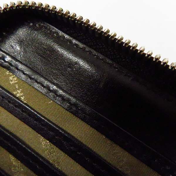 実際に弊社で買取させて頂いたMASTERPIECE/マスターピース ラウンドジップウォレット/長財布 シボ革の画像 5枚目