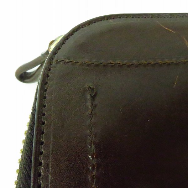 実際に弊社で買取させて頂いたDaniel&Bob/ダニエル＆ボブ クラッチバッグ レザー ラウンドジップ ブラウンの画像 8枚目