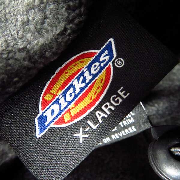 実際に弊社で買取させて頂いた【未使用】Dickies/ディッキーズ FLEECE LINED HOODED NYLON JACKET フリースラインドフーデッドナイロンジャケット/XLの画像 2枚目
