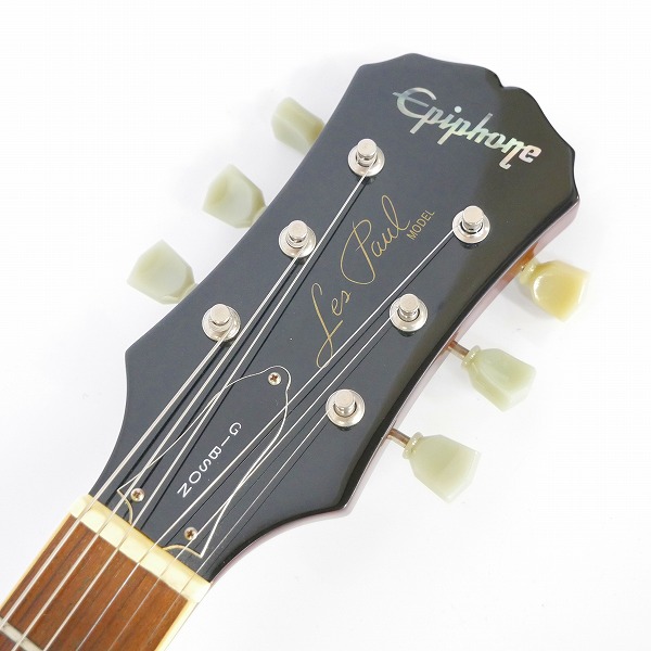 実際に弊社で買取させて頂いた★Epiphone/エピフォン Les Paul MODEL/レスポール モデル エレキギター ケース付きの画像 1枚目