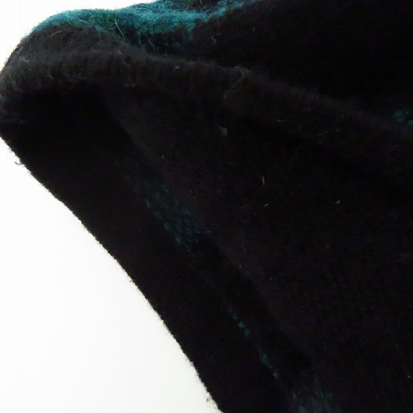 実際に弊社で買取させて頂いたMARBLES/マーブルズ ブロックチェック ワッペン付き ニットジャケット/Mの画像 4枚目