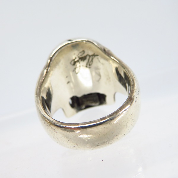 実際に弊社で買取させて頂いたSTANLEY GUESS/スタンリーゲス エクストララージスカルリング 21号の画像 3枚目