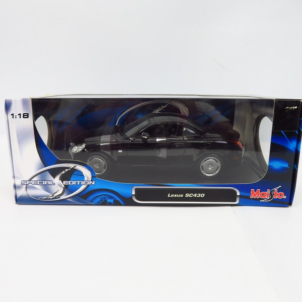 実際に弊社で買取させて頂いたMaisto/マイスト 1/18 Lexus SC430/レクサス ブラックの画像 6枚目