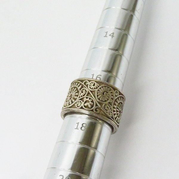 実際に弊社で買取させて頂いたGARNI/ガルニ Vine Pattern Sterling シルバーリング/17号の画像 4枚目