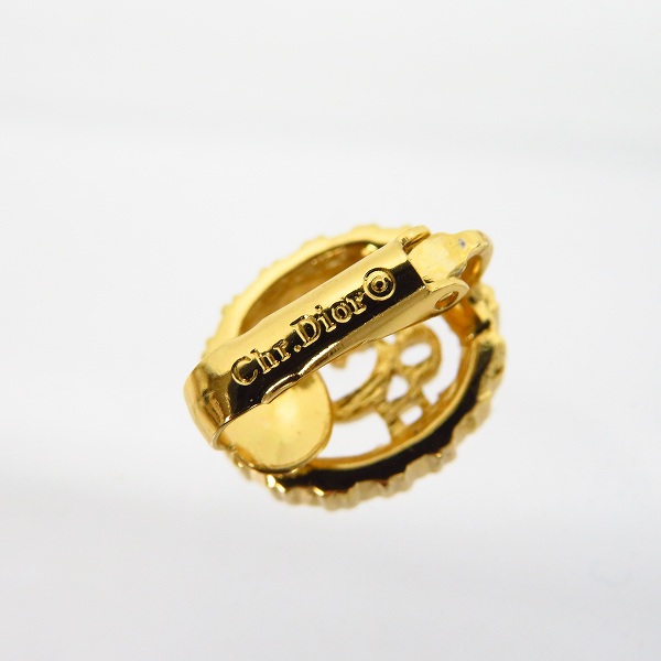 実際に弊社で買取させて頂いたChristian Dior/クリスチャンディオール トロッター ラインストーン イヤリング 片耳の画像 3枚目