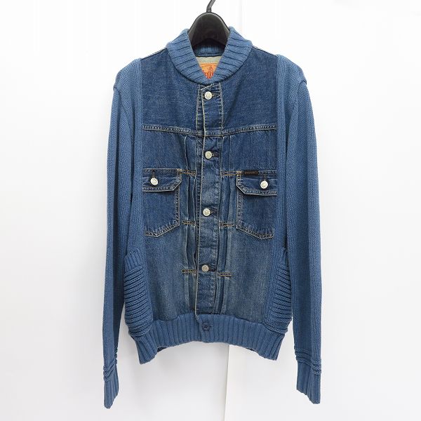 HYSTERIC GLAMOUR ヒステリックグラマー デニム切替ニット