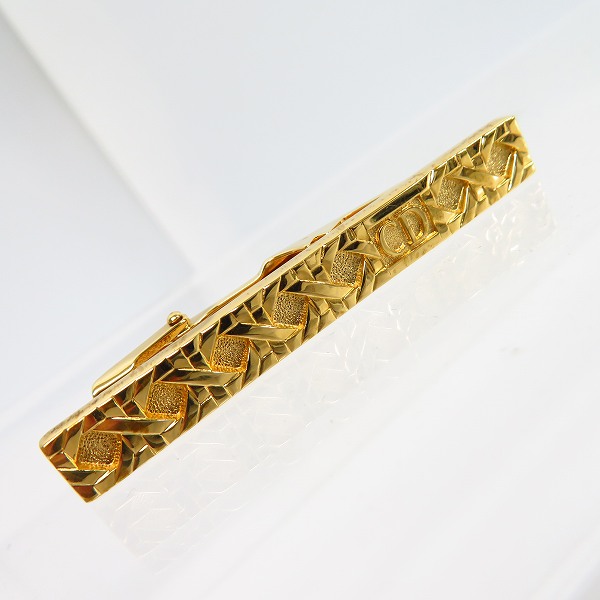 実際に弊社で買取させて頂いたChristian Dior/クリスチャンディオール CDロゴ ネクタイピン ゴールドの画像 1枚目