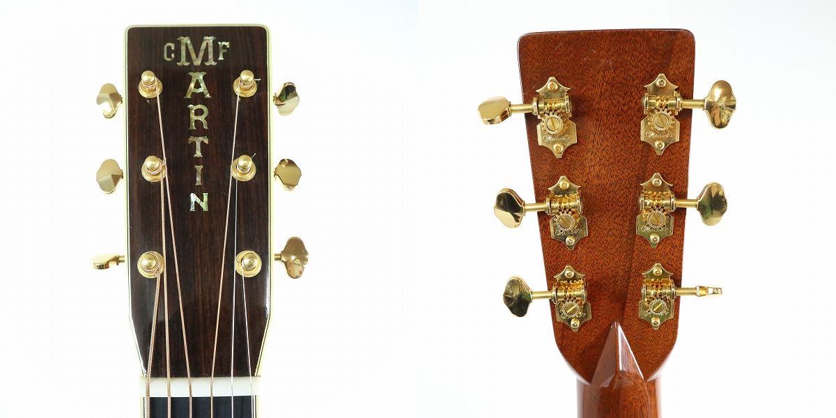 実際に弊社で買取させて頂いた★Martin/マーティン OM-42 2001年製 アコースティックギター ハードケース付きの画像 3枚目