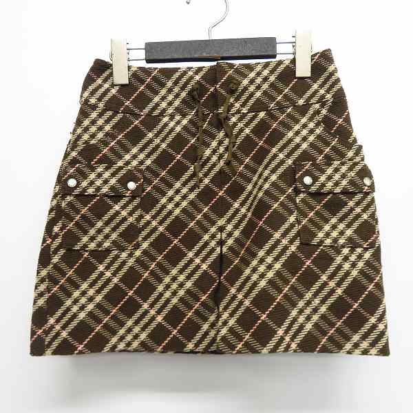 実際に弊社で買取させて頂いたBURBERRY BLUE LABEL/バーバリーブルーレーベル チェック柄 ポケット付きスカート 38