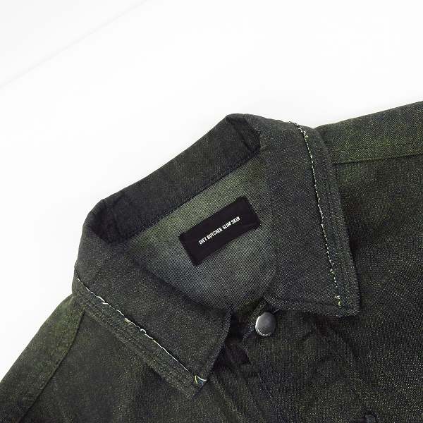 実際に弊社で買取させて頂いたDIET BUTCHER SLIM SKIN/ダイエットブッチャースリムスキン 15SS コーティング デニムジャケット 2の画像 5枚目