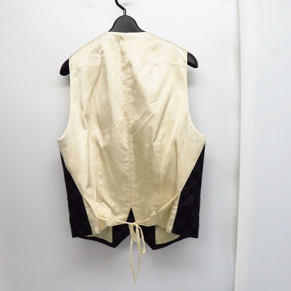 実際に弊社で買取させて頂いたNUMBER (N)INE/ナンバーナイン チェック柄 ジレ/ベスト/3の画像 1枚目