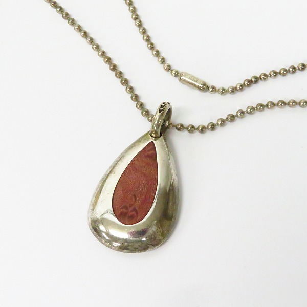 実際に弊社で買取させて頂いたSTANLEY GUESS/スタンリーゲス 雫型 ウッド ネックレス/ペンダント