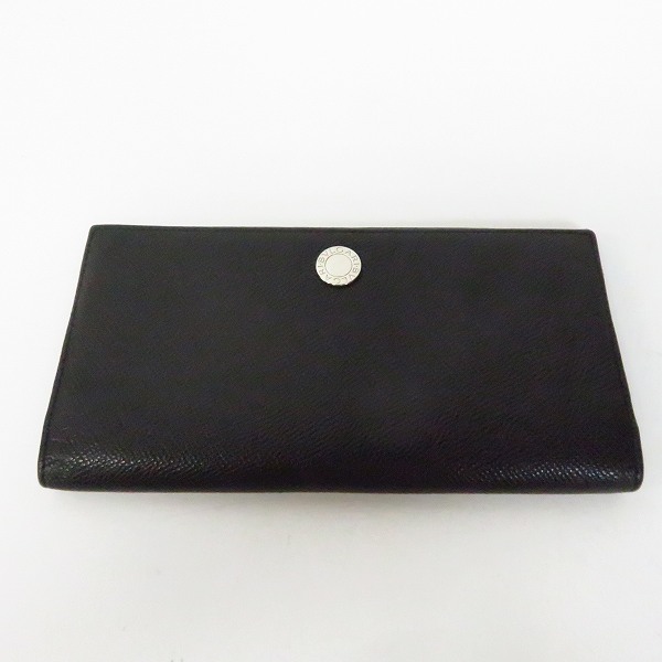 実際に弊社で買取させて頂いたBVLGARI/ブルガリ 二つ折り 長財布/ウォレット ブラック