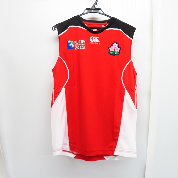 実際に弊社で買取させて頂いた【未使用】CANTERBURY/カンタベリー RWC2015 JAPAN PRACTICE SLEEVELESS R35505WJ/L