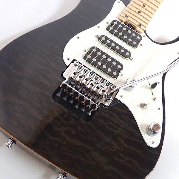 実際に弊社で買取させて頂いた★【美品】SCHECTER/シェクター SD-2-2X-AL See-Thru Black/M ギグケース付の画像 6枚目