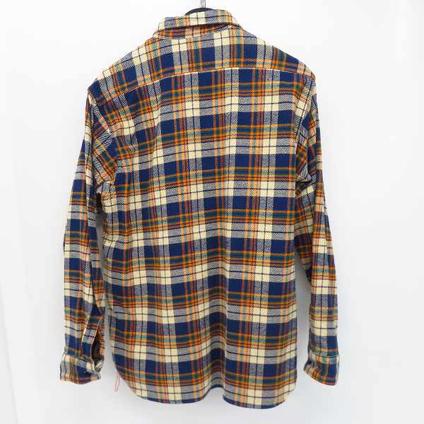 実際に弊社で買取させて頂いたSUGAR CANE/シュガーケーン ツイルチェックロングスリーブワークシャツ/SC27383/Lの画像 1枚目