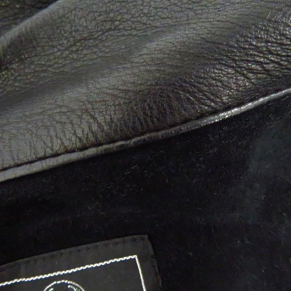 実際に弊社で買取させて頂いたBACKBONE/バックボーン ディアスキン ディアスキン シングル レザージャケット Mの画像 3枚目