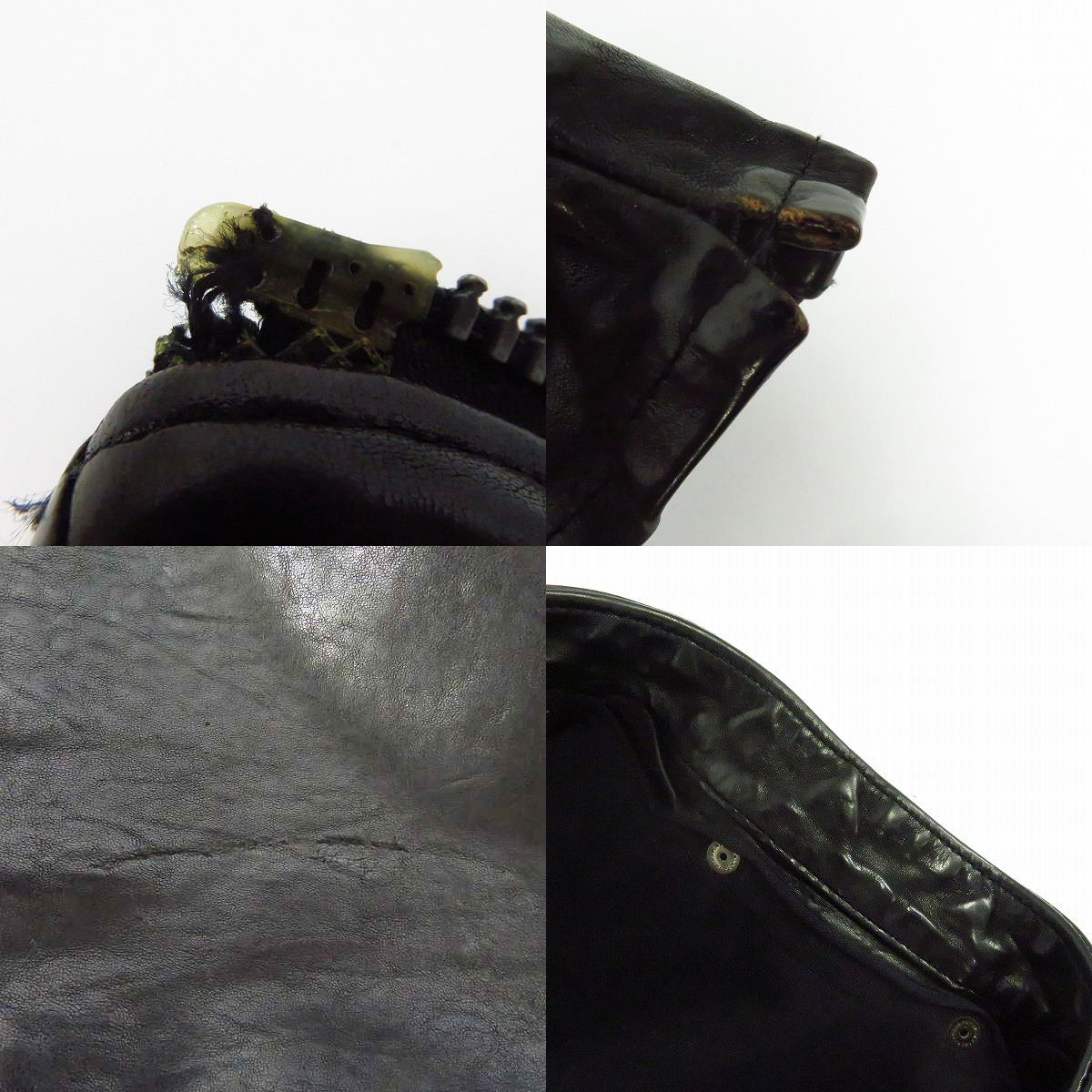 実際に弊社で買取させて頂いたBACKLASH/バックラッシュ カウレザー イタリアンショルダーシングルライダースジャケット 1254-01/Mの画像 6枚目