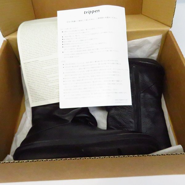 実際に弊社で買取させて頂いたtrippen/トリッペン Spin Black サイドジップブーツ 35の画像 8枚目